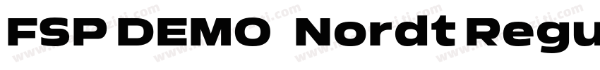 FSP DEMO   Nordt Regular Regular字体转换